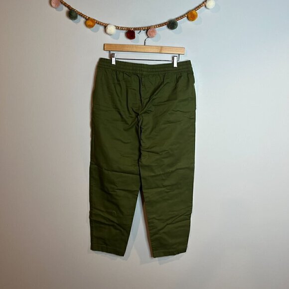 J. Crew dark green pull on casual pants - Picture 4 of 5